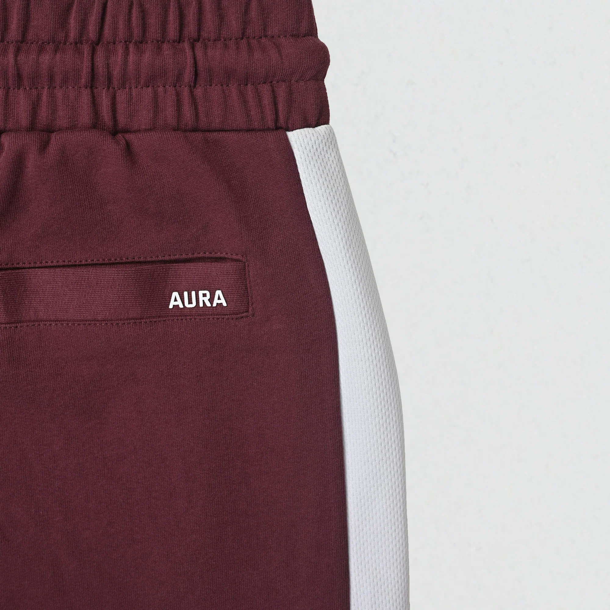 2003 – AURA Mesh Panel Jogger – MUTED WINE - Image 3