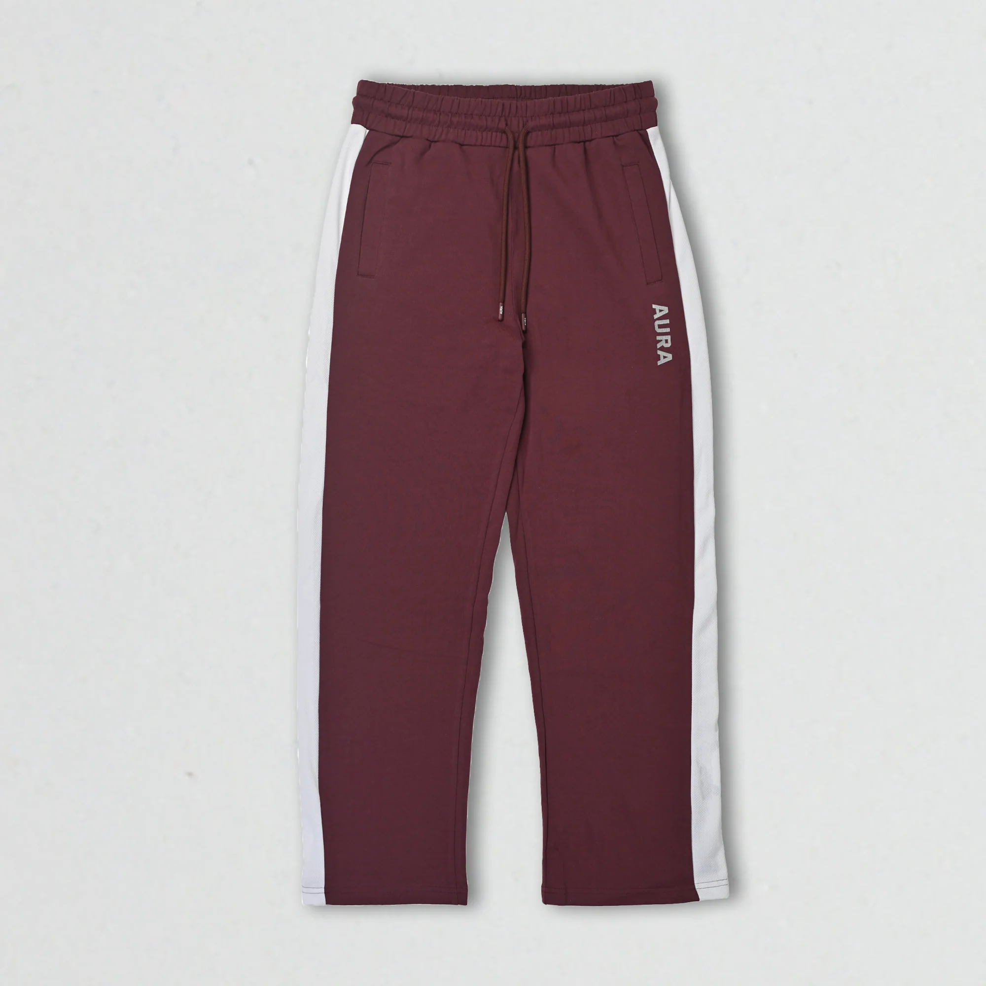 2003 – AURA Mesh Panel Jogger – MUTED WINE - Image 4